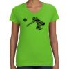 Women's V-Neck Fine Jersey Tee Thumbnail